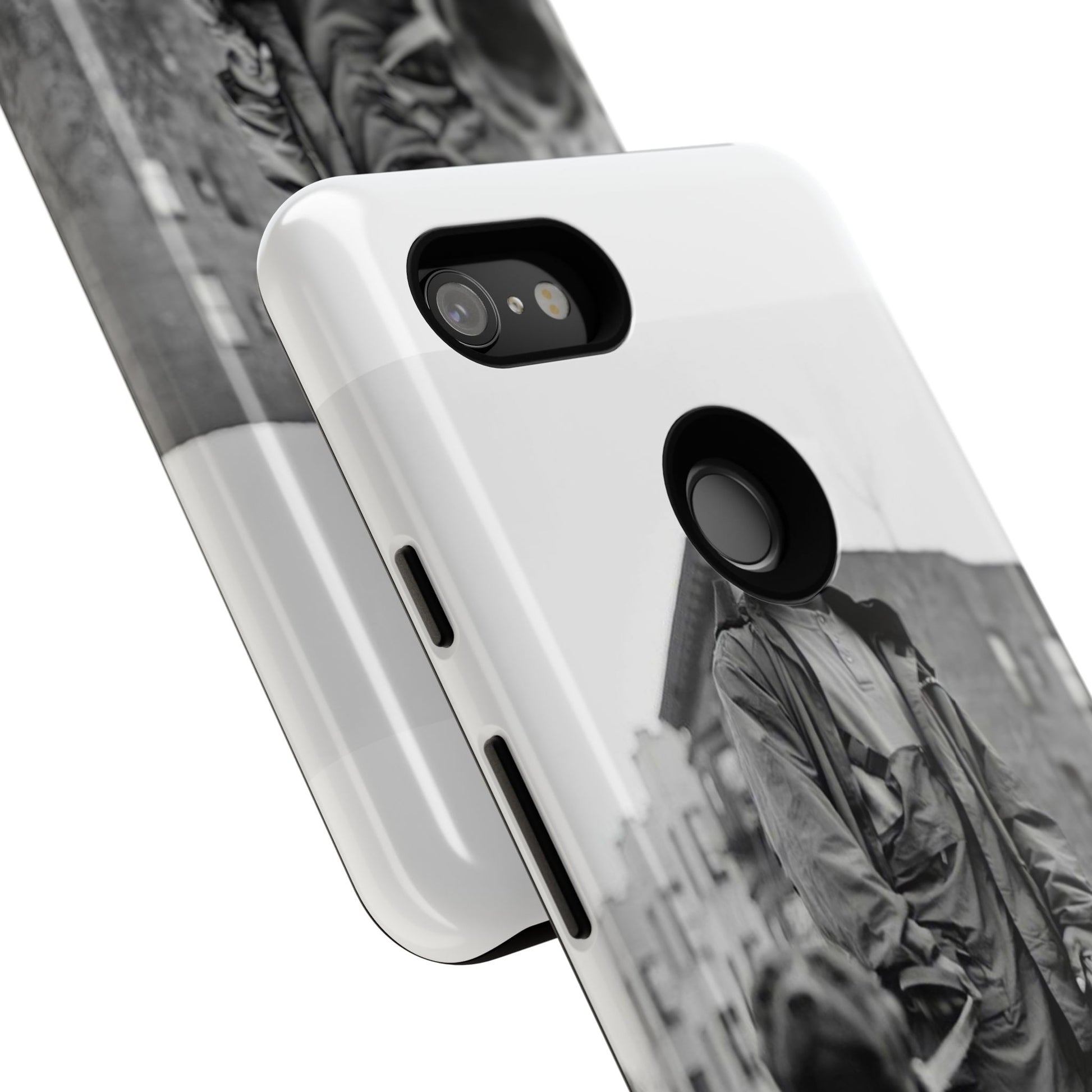 Black & White DMX Tough Phone Case, Urban Style Cover, Pet Lover Gift, Trendy Cell Phone Accessory, Durable Protection