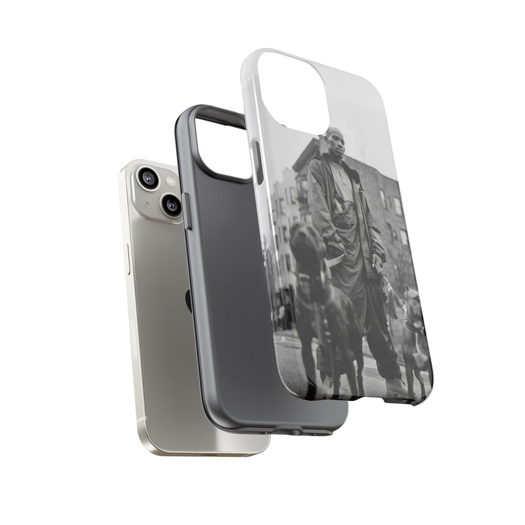 Black & White DMX Tough Phone Case, Urban Style Cover, Pet Lover Gift, Trendy Cell Phone Accessory, Durable Protection