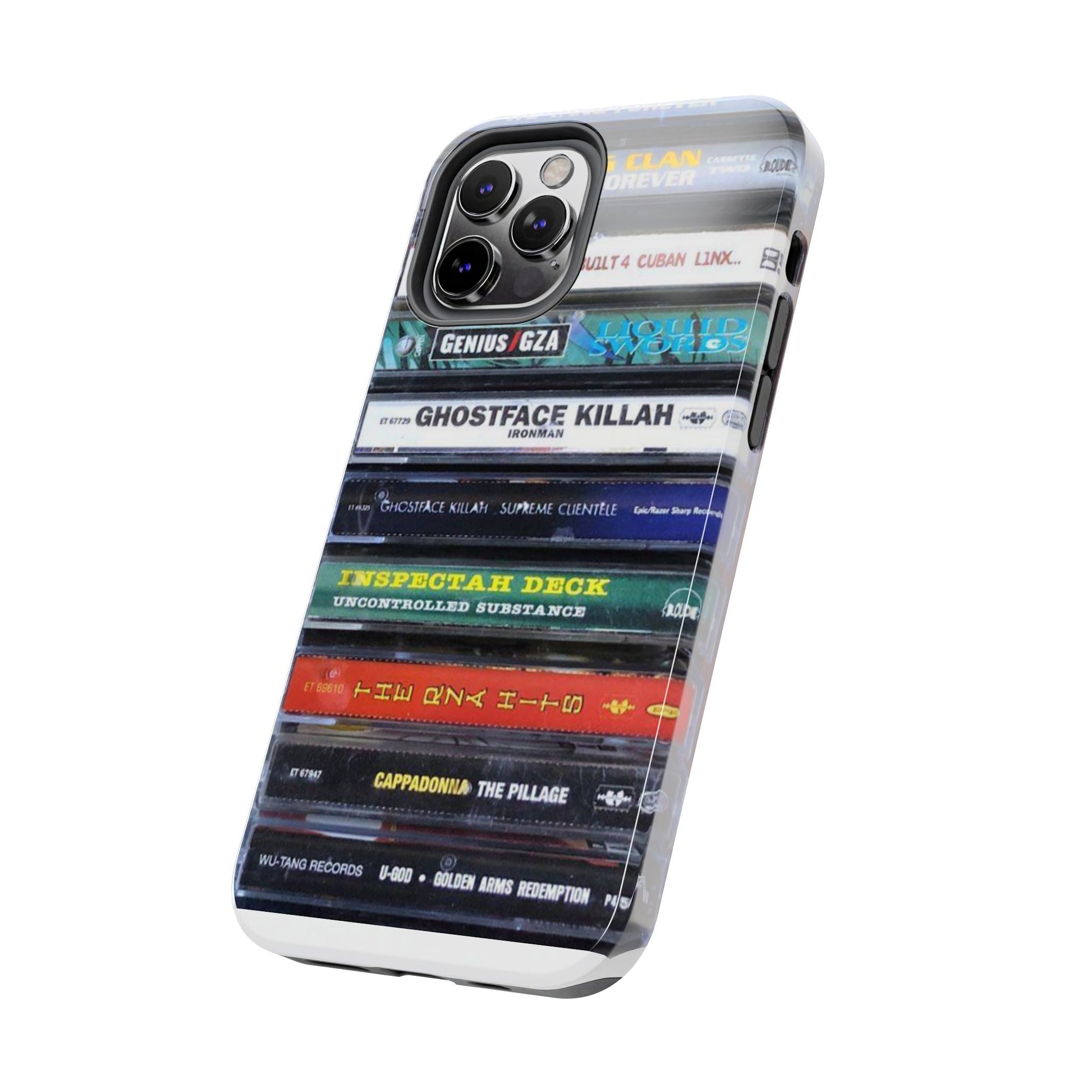Hip Hop Music Cassette Phone Case | Tough Phone Covers for Music Lovers, Wu solo albums Gifts, Rap Phone Accessories