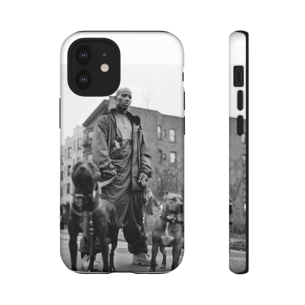 Black & White DMX Tough Phone Case, Urban Style Cover, Pet Lover Gift, Trendy Cell Phone Accessory, Durable Protection