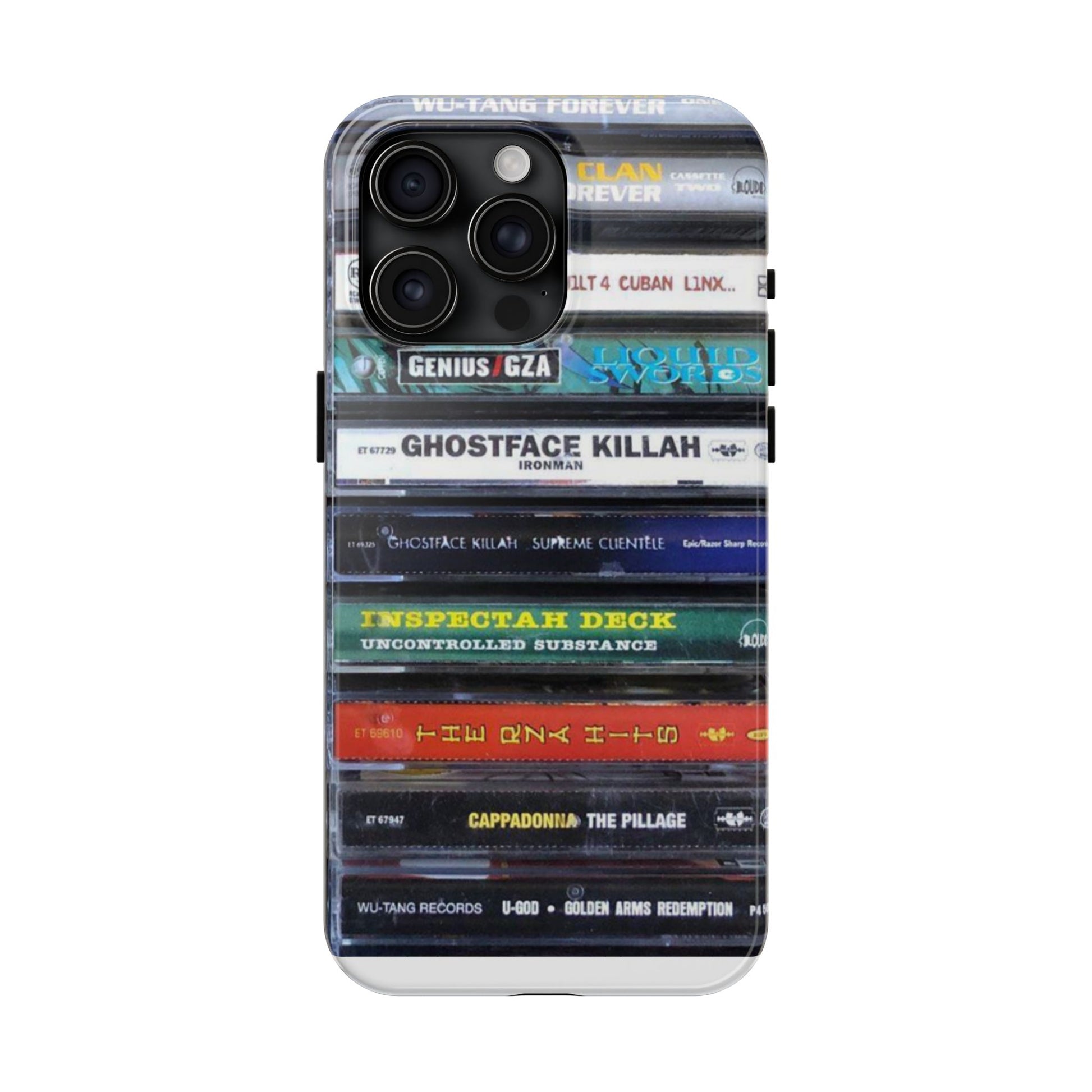 Hip Hop Music Cassette Phone Case | Tough Phone Covers for Music Lovers, Wu solo albums Gifts, Rap Phone Accessories