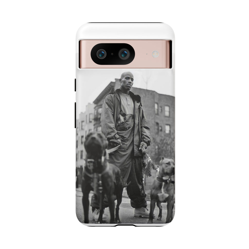 Black & White DMX Tough Phone Case, Urban Style Cover, Pet Lover Gift, Trendy Cell Phone Accessory, Durable Protection