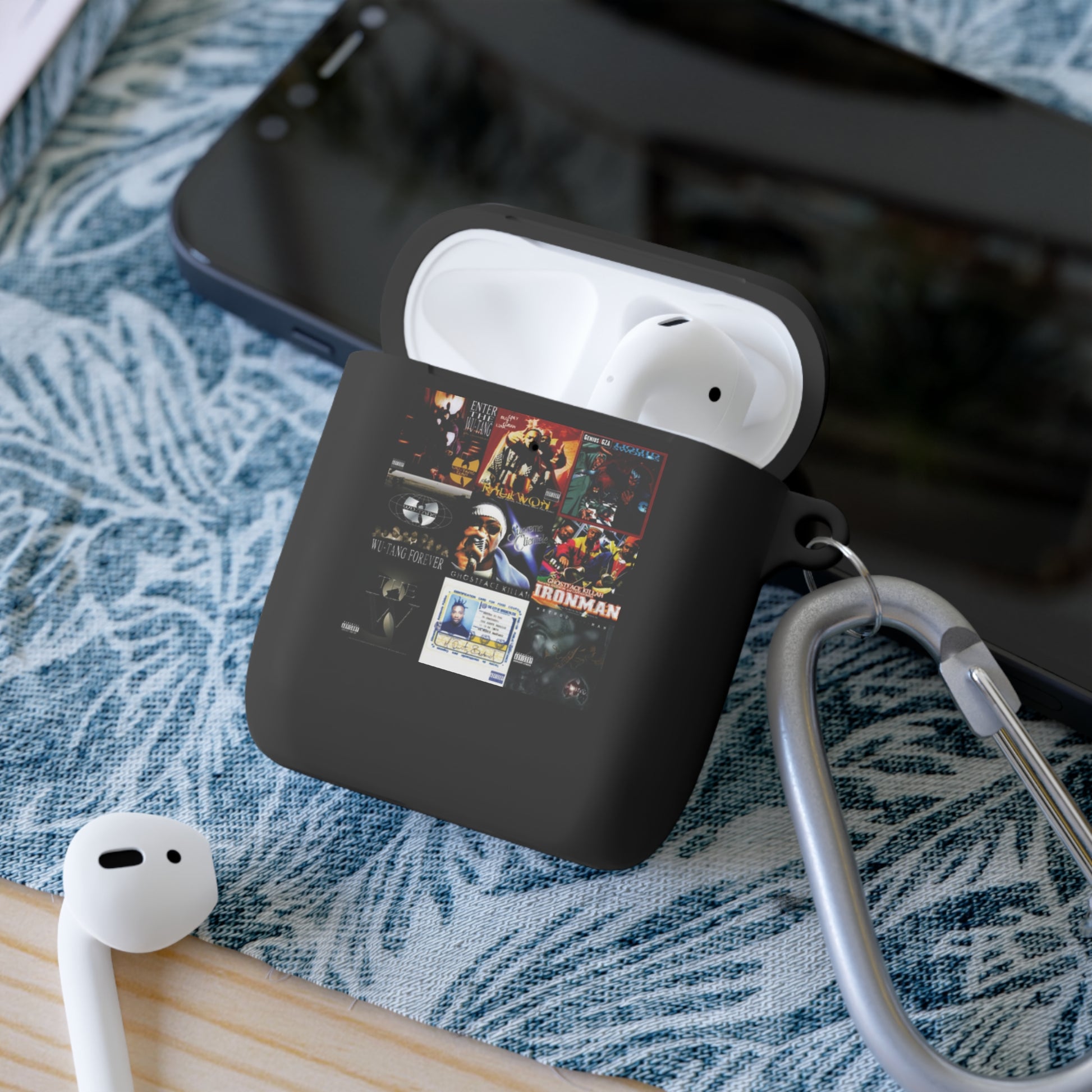 Stylish AirPods Case Cover with Music Design, Perfect for Music Lovers, Wu AirPods Pro, Unique Gift for Gamers, Hip Hop culture