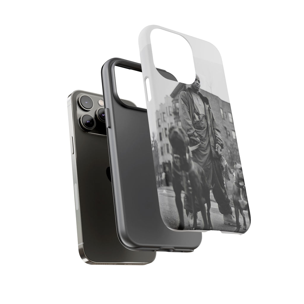 Black & White DMX Tough Phone Case, Urban Style Cover, Pet Lover Gift, Trendy Cell Phone Accessory, Durable Protection