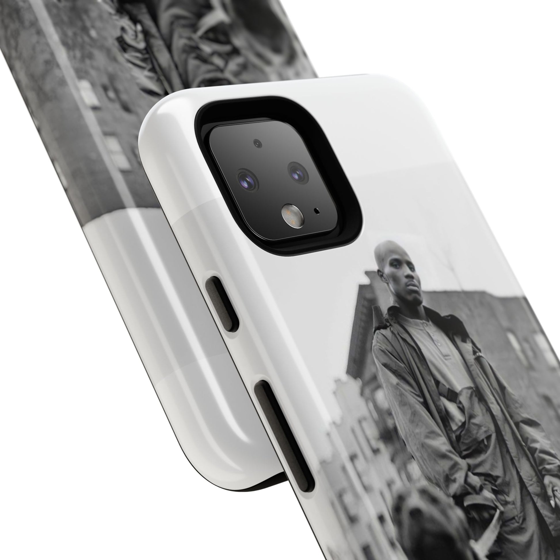 Black & White DMX Tough Phone Case, Urban Style Cover, Pet Lover Gift, Trendy Cell Phone Accessory, Durable Protection