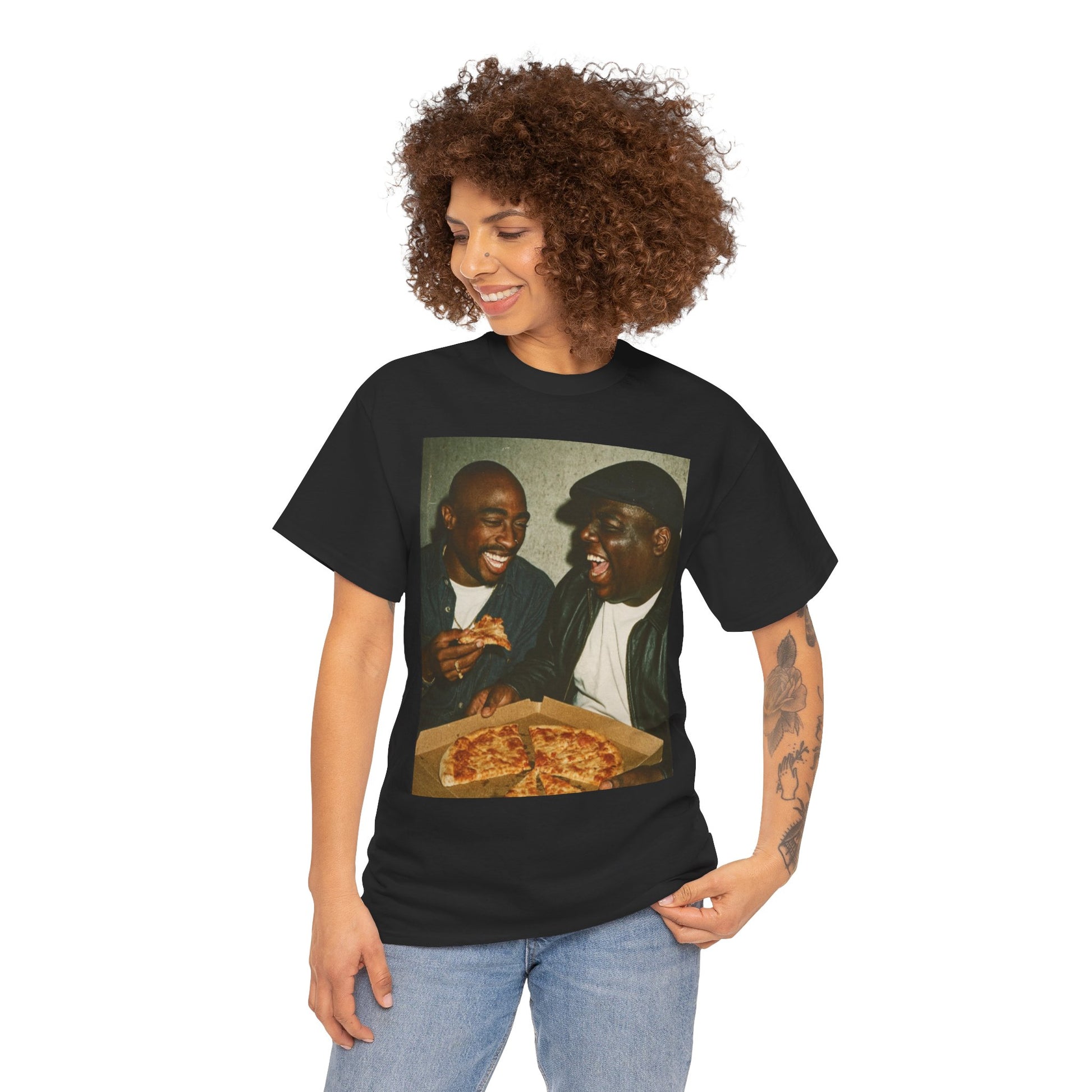 Nostalgic 2Pac and Biggie Hip-Hop Tee, Perfect for Music Lovers, Streetwear, Gifts for Friends, Casual Wear