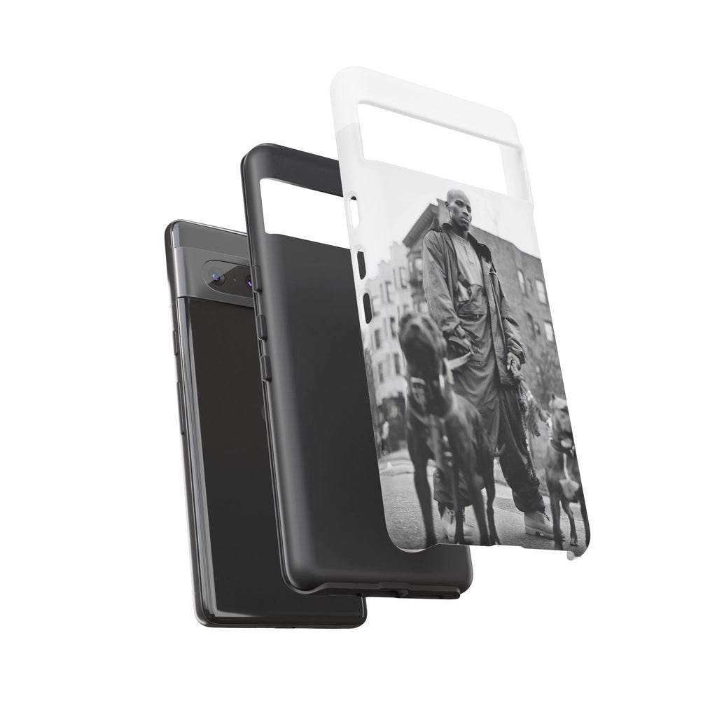 Black & White DMX Tough Phone Case, Urban Style Cover, Pet Lover Gift, Trendy Cell Phone Accessory, Durable Protection