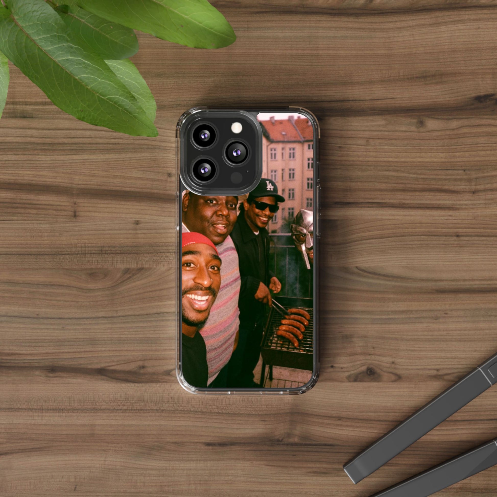 Hip-Hop Legends Clear Case for iPhone, Vintage Rapper Phone Cover, Clear TPU Case, Music Lover Gift, Pop Culture Accessories
