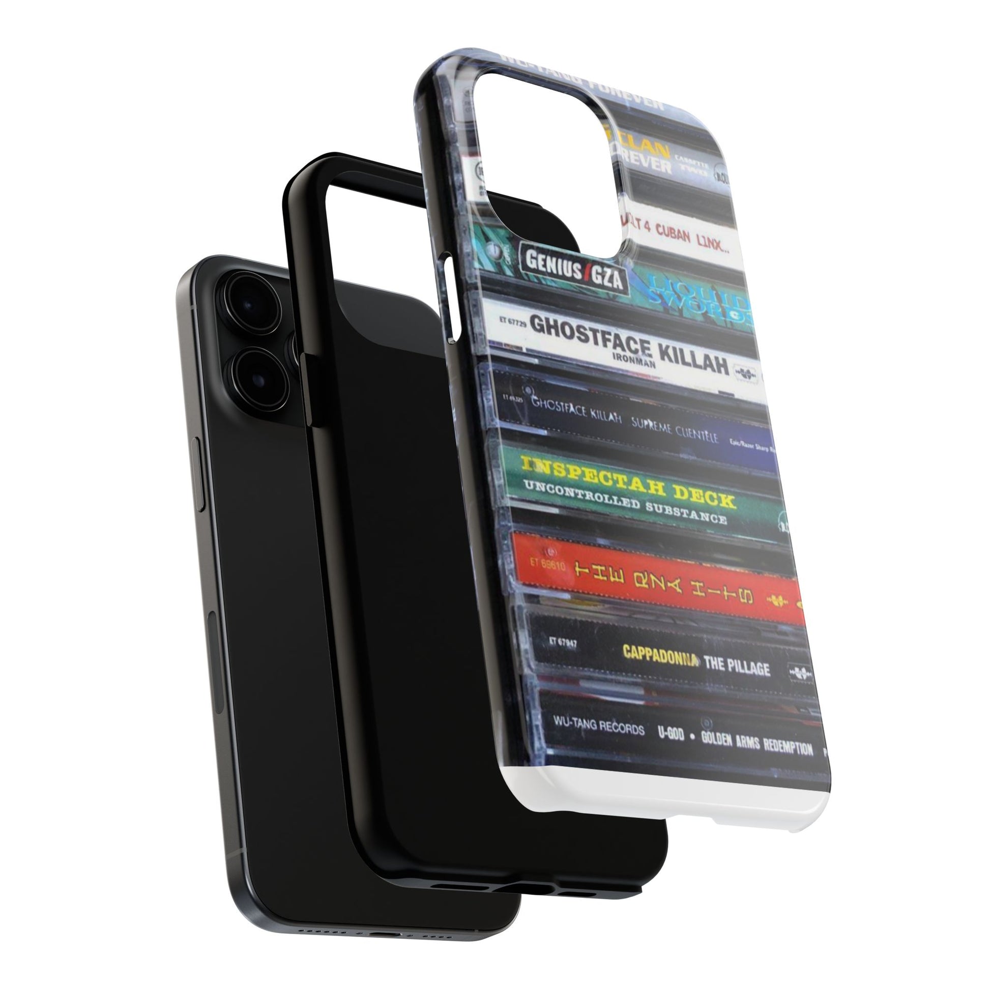 Hip Hop Music Cassette Phone Case | Tough Phone Covers for Music Lovers, Wu solo albums Gifts, Rap Phone Accessories