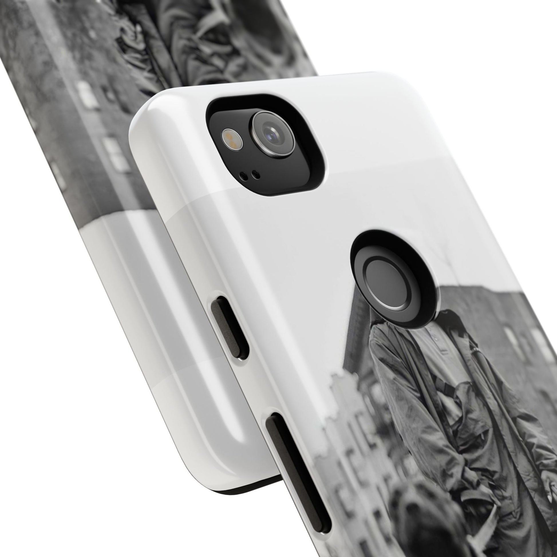 Black & White DMX Tough Phone Case, Urban Style Cover, Pet Lover Gift, Trendy Cell Phone Accessory, Durable Protection