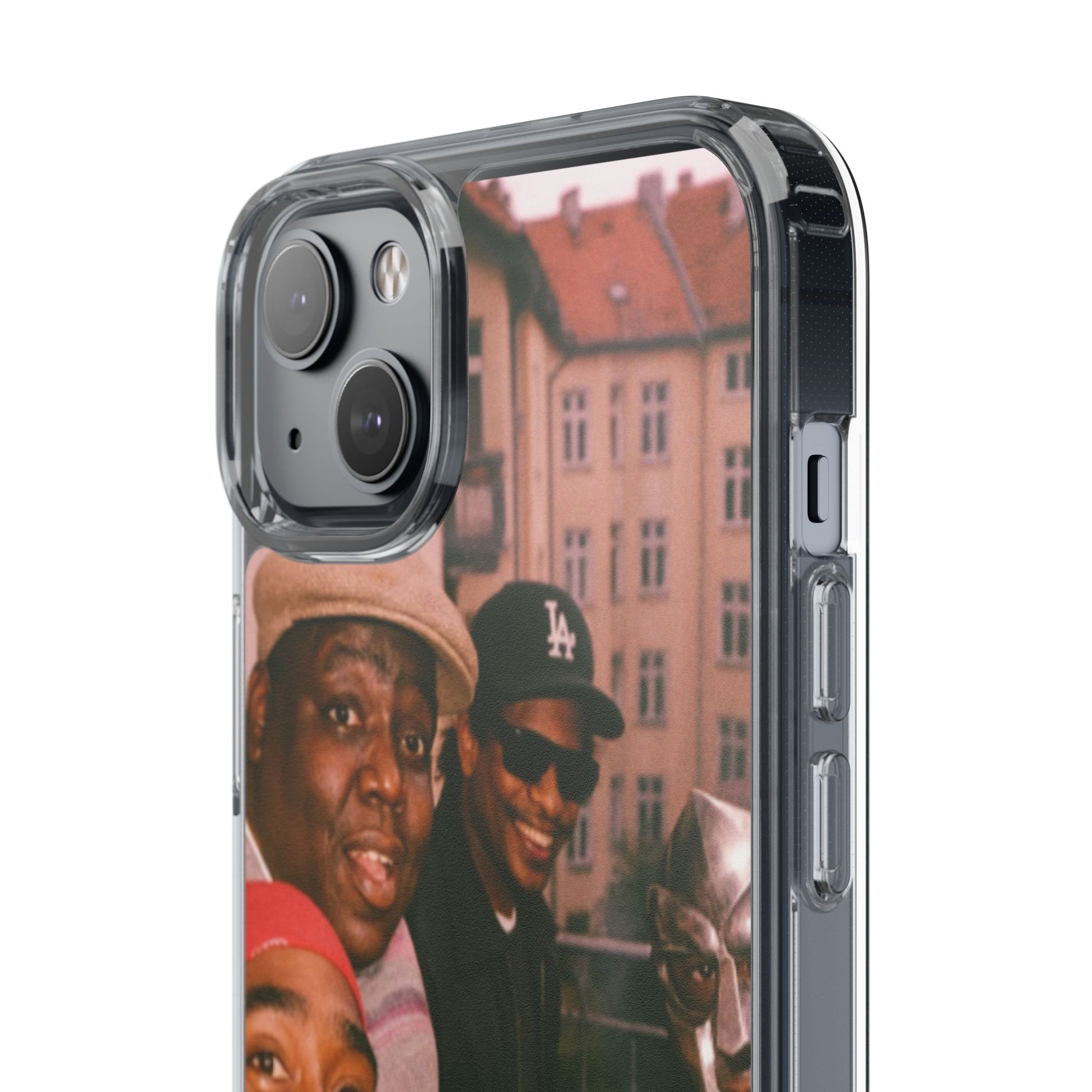 Hip-Hop Legends Clear Case for iPhone, Vintage Rapper Phone Cover, Clear TPU Case, Music Lover Gift, Pop Culture Accessories