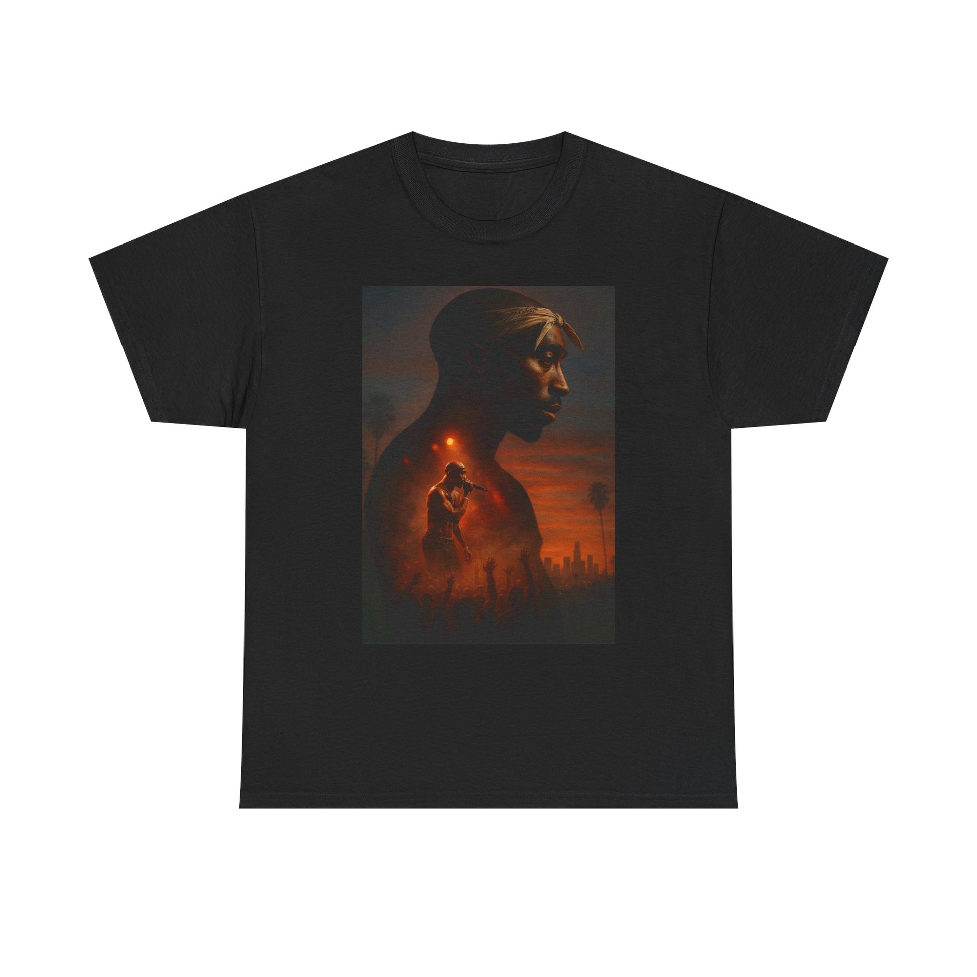 Unique Unisex Heavy Cotton 2Pac Tee - Artistic Graphic Shirt, Perfect for Art Lovers, Casual Wear, Gift for Any Occasion, Unisex Shirt