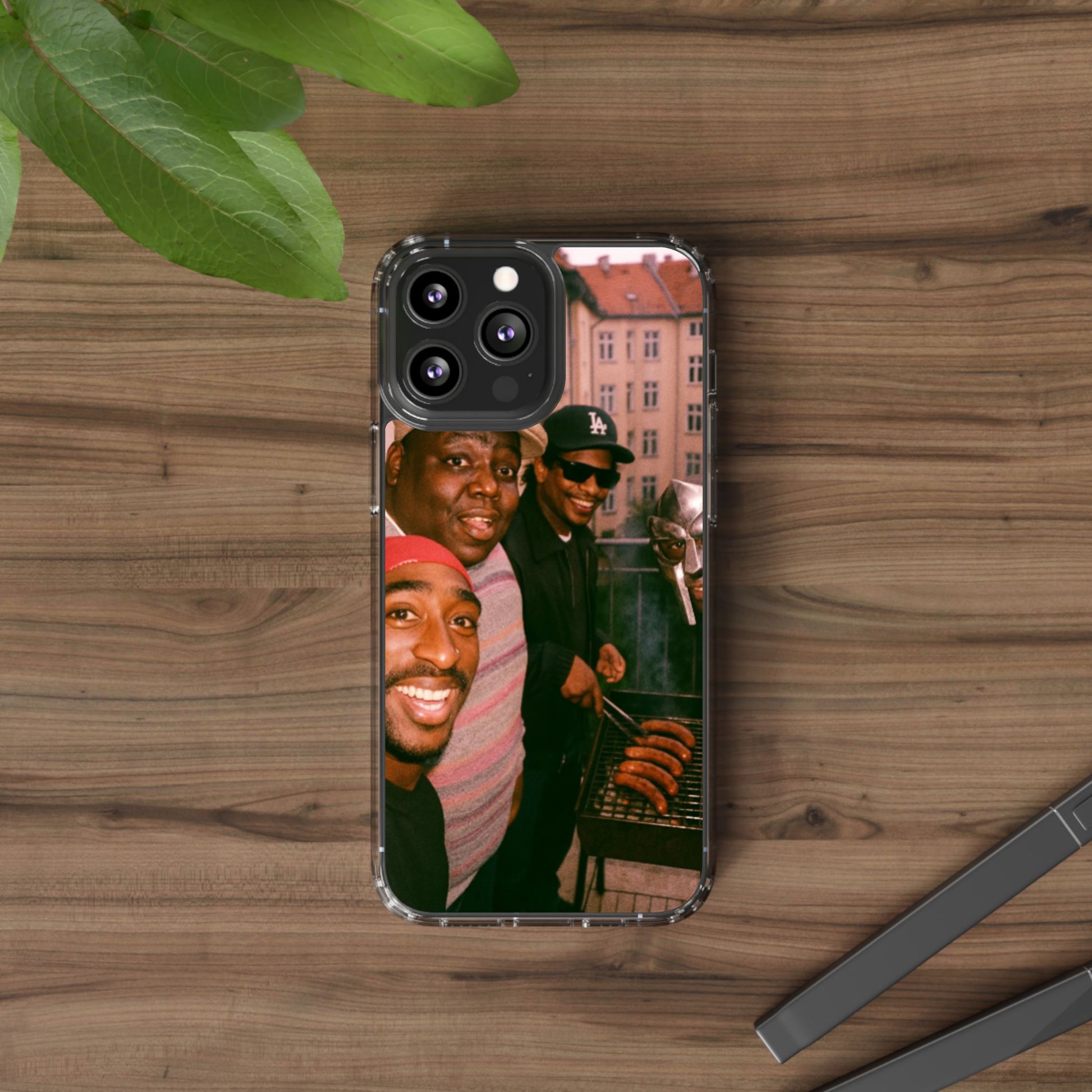 Hip-Hop Legends Clear Case for iPhone, Vintage Rapper Phone Cover, Clear TPU Case, Music Lover Gift, Pop Culture Accessories