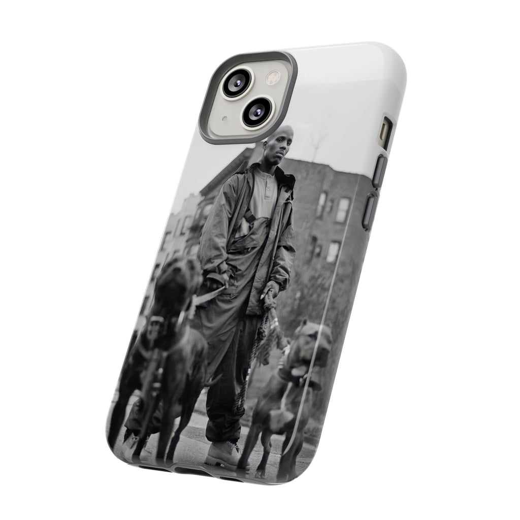 Black & White DMX Tough Phone Case, Urban Style Cover, Pet Lover Gift, Trendy Cell Phone Accessory, Durable Protection