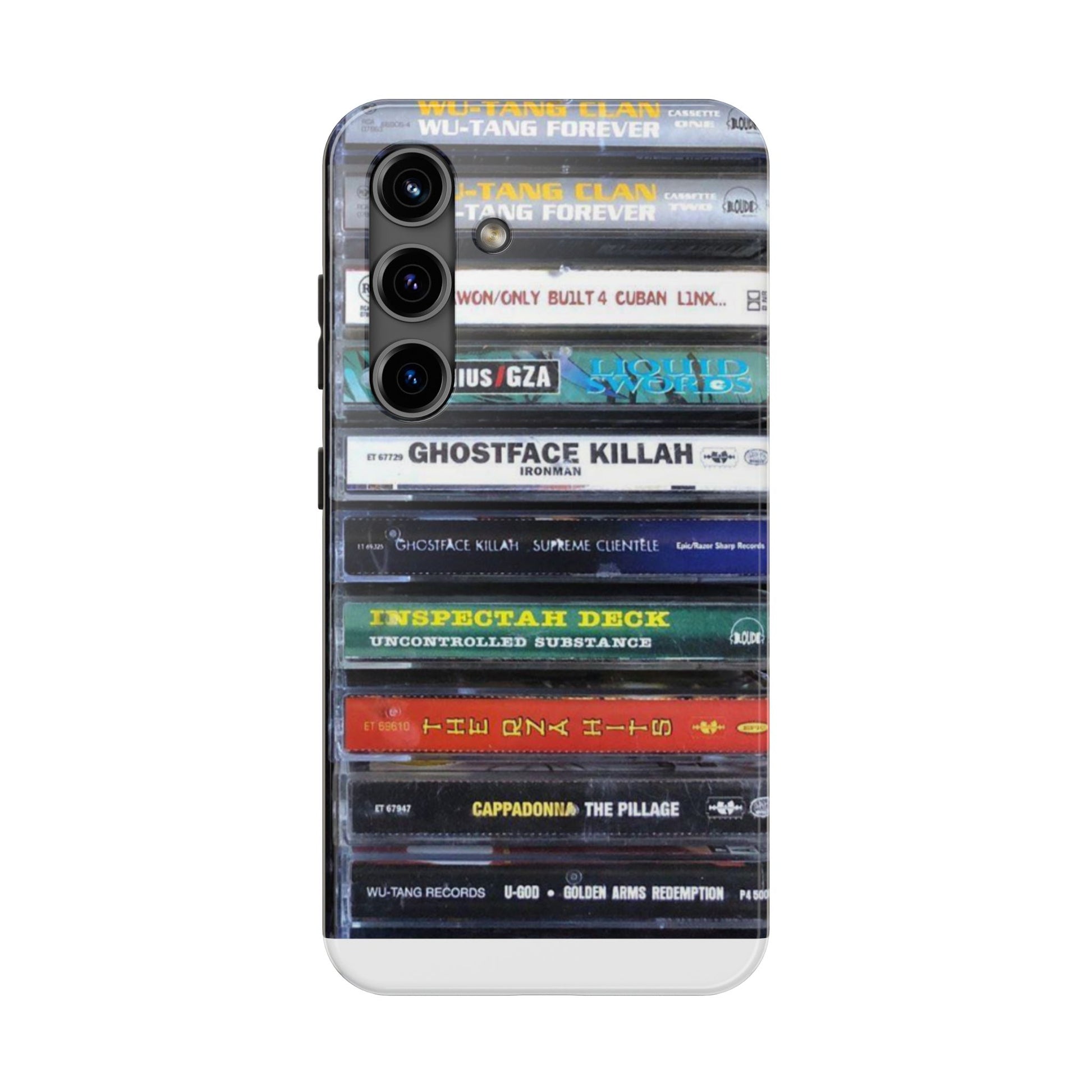Hip Hop Music Cassette Phone Case | Tough Phone Covers for Music Lovers, Wu solo albums Gifts, Rap Phone Accessories