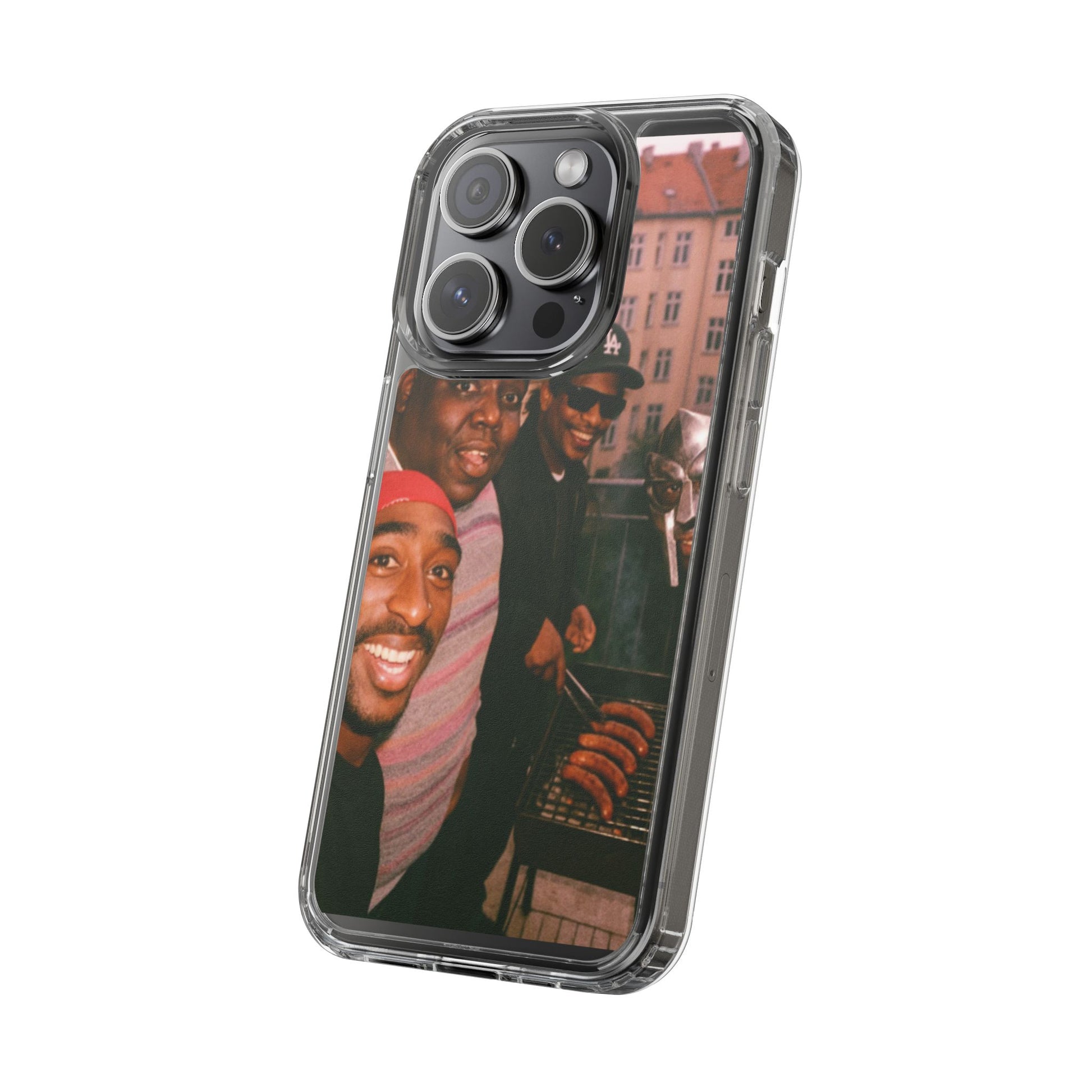 Hip-Hop Legends Clear Case for iPhone, Vintage Rapper Phone Cover, Clear TPU Case, Music Lover Gift, Pop Culture Accessories