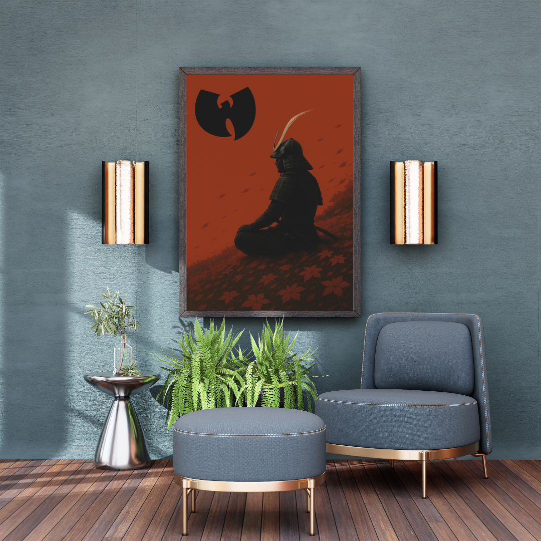 Hip Hop Wu Tang Poster - Iconic Wu Tang Samourai Artwork - Digital Download - Digital Print