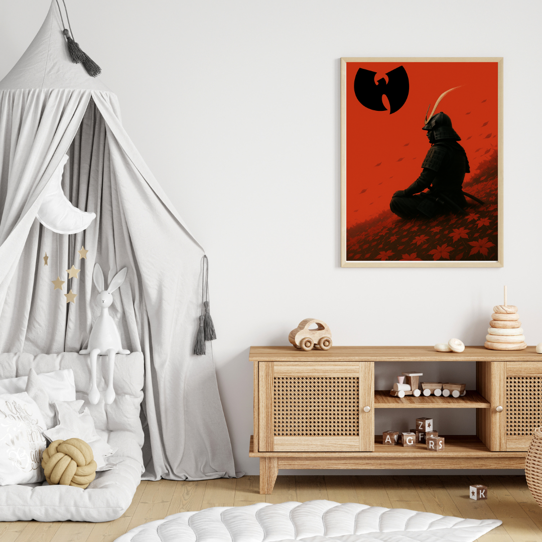 Hip Hop Wu Tang Poster - Iconic Wu Tang Samourai Artwork - Digital Download - Digital Print