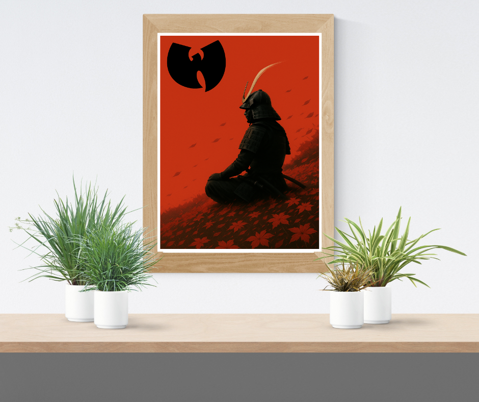 Hip Hop Wu Tang Poster - Iconic Wu Tang Samourai Artwork - Digital Download - Digital Print