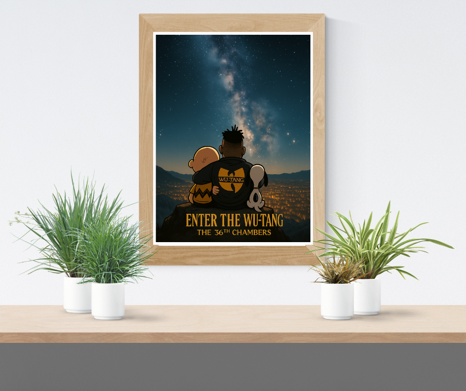 Hip Hop Legend Poster - Charlie brown and ODB Forever - Wu Tang - Wu tang Clan Digital Download - Digital Print
