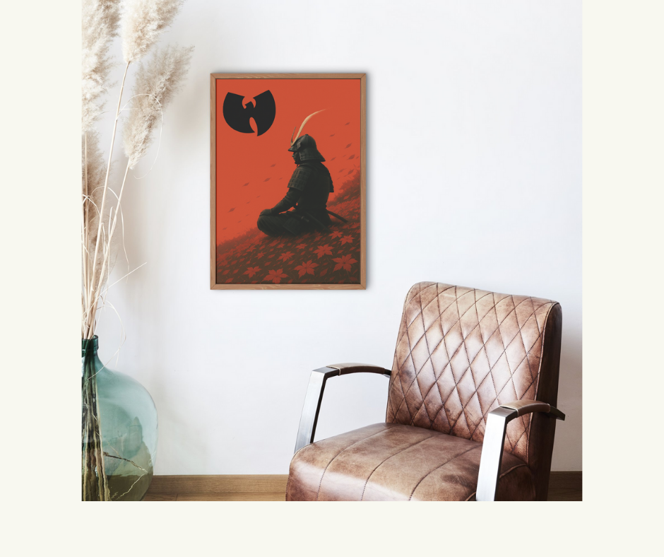 Hip Hop Wu Tang Poster - Iconic Wu Tang Samourai Artwork - Digital Download - Digital Print