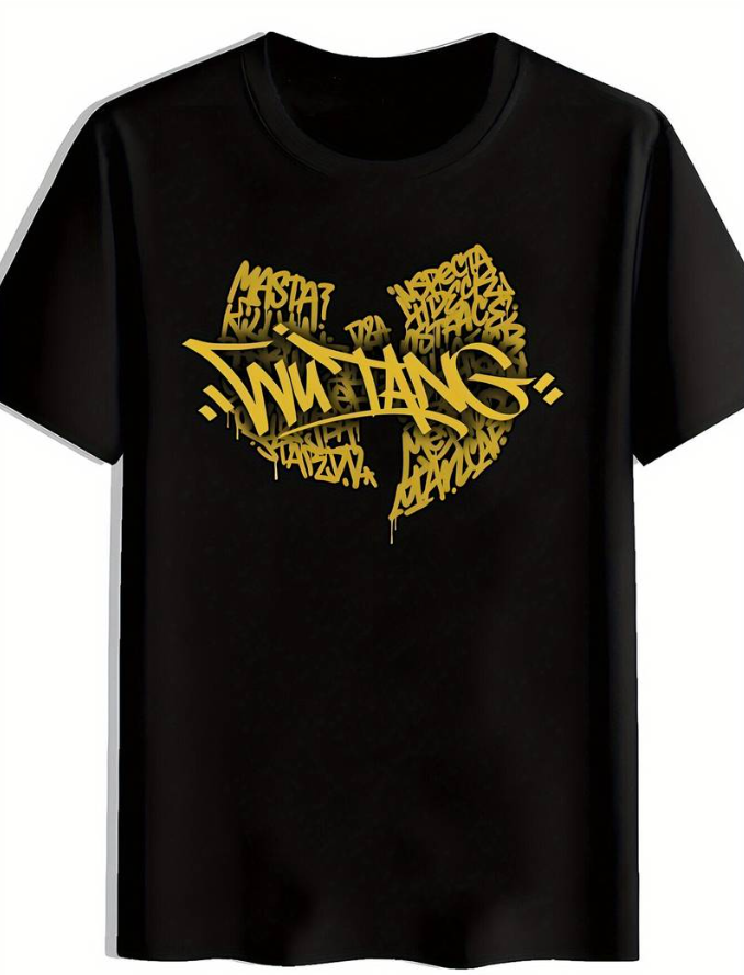 Wu Tang Clan - All members calligraphy t shirt