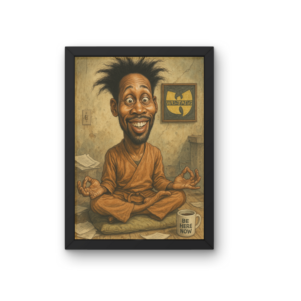 RZA Caricature - Wu Tang Abbott – Digital Art Print (Instant Download)