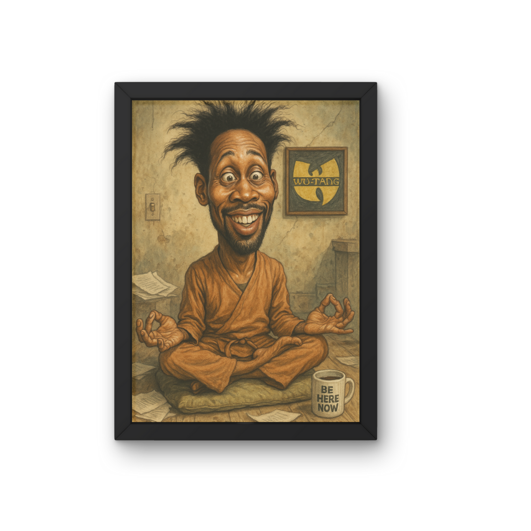 RZA Caricature - Wu Tang Abbott – Digital Art Print (Instant Download)