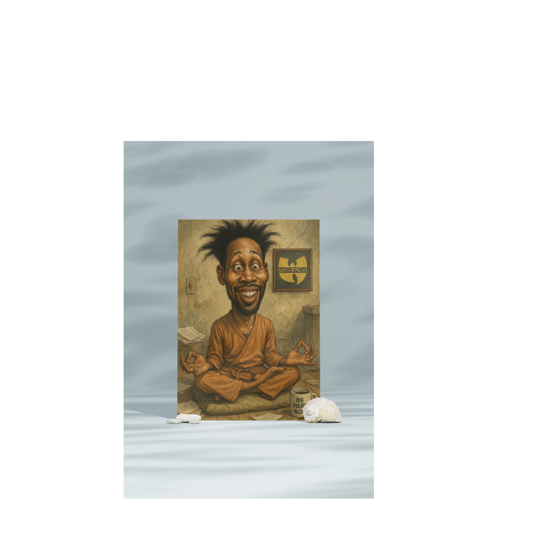 RZA Caricature - Wu Tang Abbott – Digital Art Print (Instant Download)
