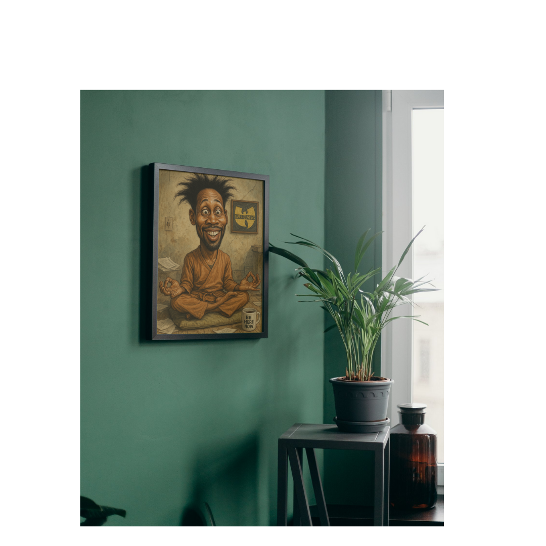 RZA Caricature - Wu Tang Abbott – Digital Art Print (Instant Download)