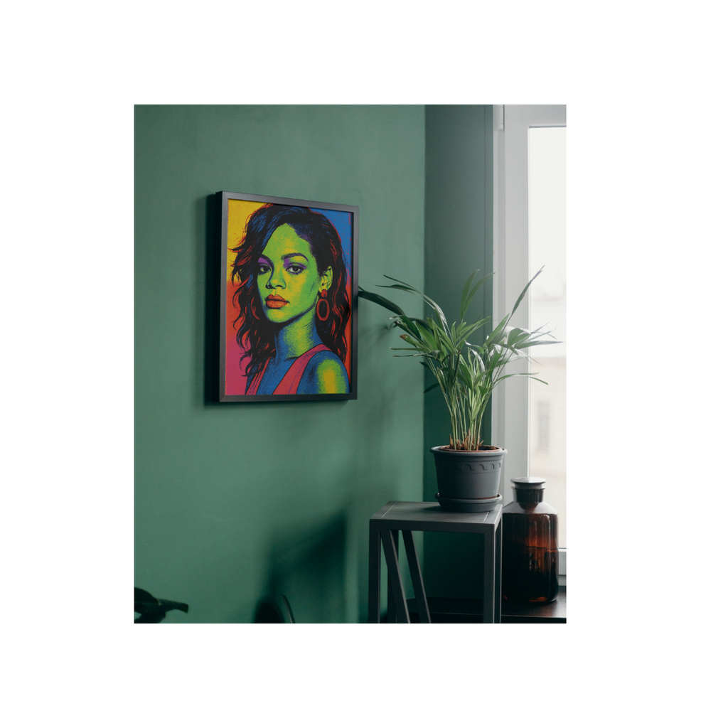 Rihanna Pop Art Digital Print – Warhol Style Pop Art Poster (Instant Download)