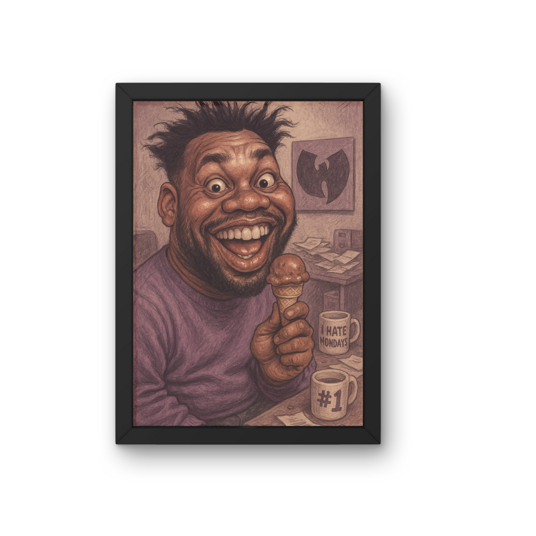 Raekwon Caricature - Wu Tang Abbott – Digital Art Print (Instant Download)