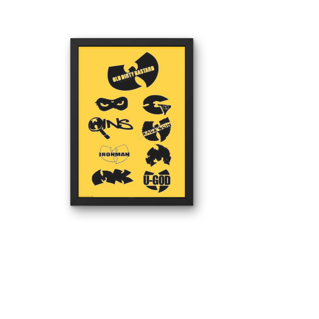 Hip Hop Wu Tang Poster - Iconic Wu logos collage - Digital Download - Digital Print