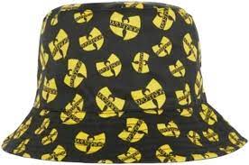 Wu Tang Clan Reversible Classic Logo Bucket Hat - Black & Yellow