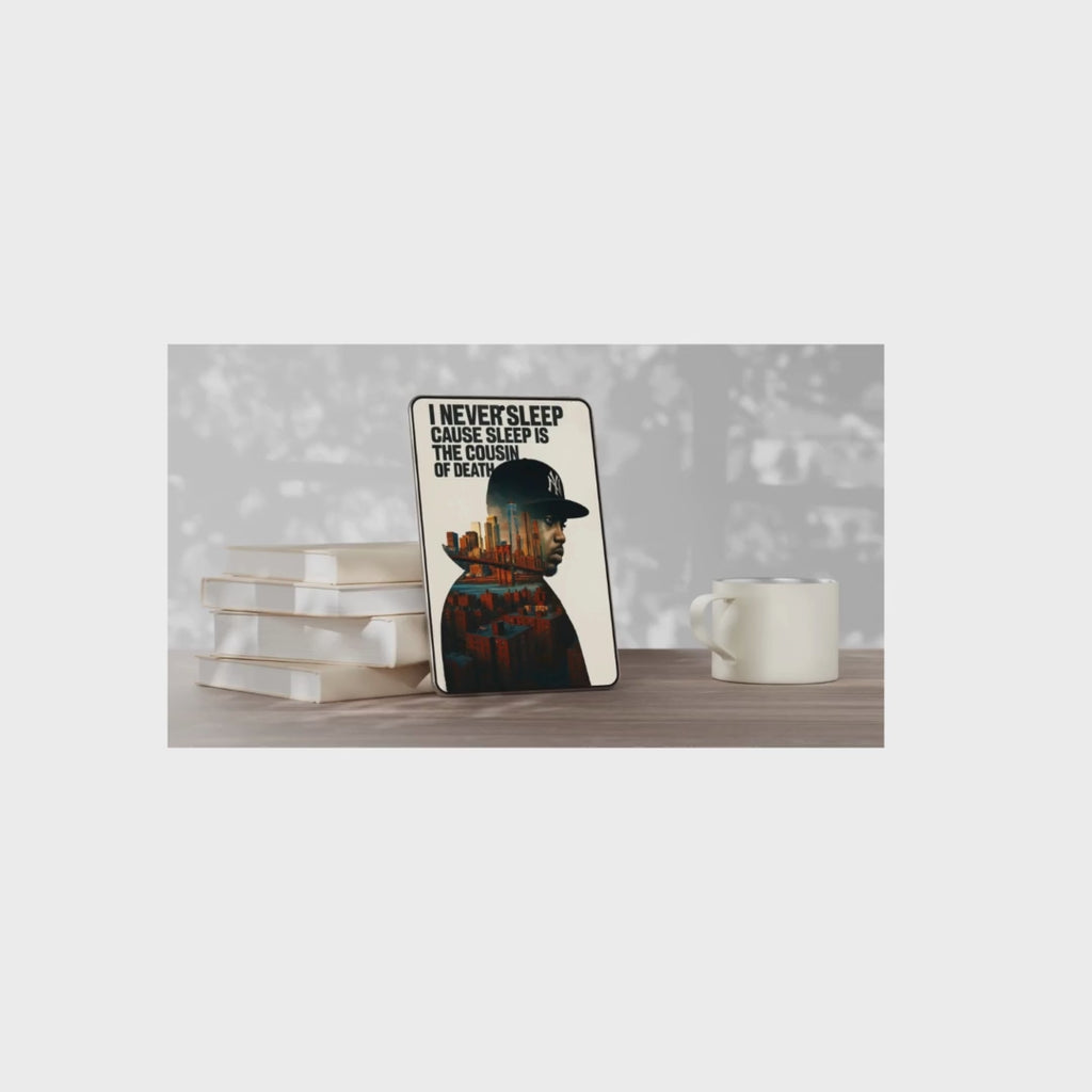 Hip Hop Legend Poster - Nas Lyrics - New York State of Mind Digital Download - Digital Print