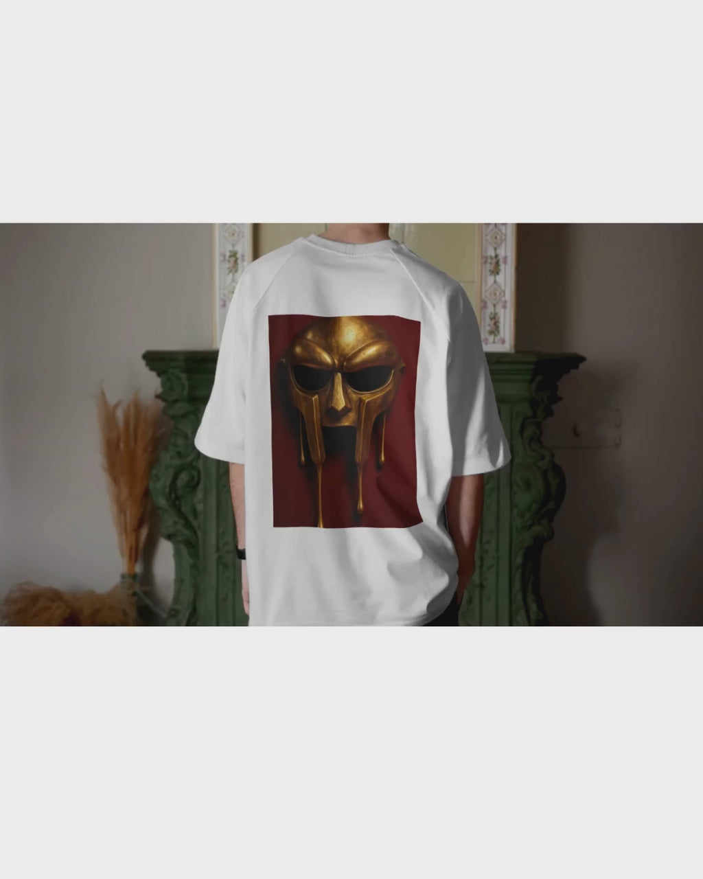 Hip Hop Legend MF DooM Poster - Iconic Gold DooM mask - Digital Download - Digital Print